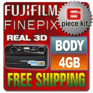Fujifilm FinePix Real 3D W3 + 4GB KIT & More 74101004984  