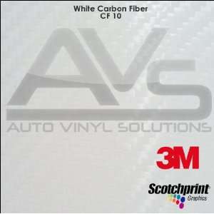  3M 1080 White Carbon Fiber Vinyl Car Wrap 40ft X 5ft 