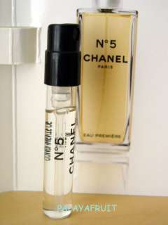 Chanel No 5 Eau Premiere perfume spray sample vial  