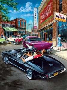    Time 500 pc Jigsaw Puzzle by Dan Hatala   Classic Cars   NIB  
