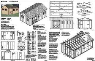 12x20 Gable Backyard Storage Shed Plans, Free Samples  