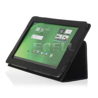   STITCH LEATHER FOLIO CASE STAND COVER FOR ACER ICONIA TAB A500  