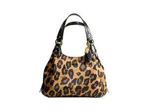   com   Coach Madison Ocelot Leopard Animal Print Maggie Bag Purse Brown