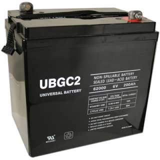 6V 200Ah SLA Sealed Lead Acid Golf Cart Battery UB GC2  