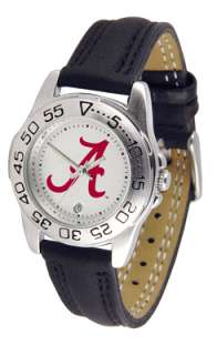 Alabama Crimson Tide Logo  Ladies Sport Leather Watch  