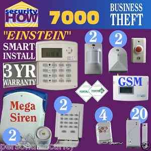 Home House Security Alarm System Deluxe Fire & Burglary Wireless GSM 