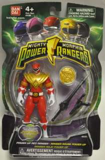 MIGHTY MORPHIN POWER RANGERS 2010 POWER UP RED RANGER  