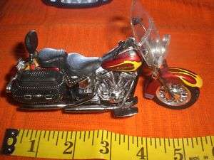 HARLEY 100TH 100 ANNIVERSARY HERITAGE SOFTAIL DIECAST MODEL 2003 RED W 