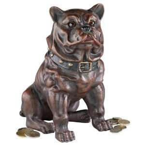   Antique Replica British Bulldog Collectors Die cast Iron Coin Bank