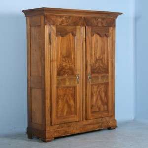   Large Swiss Vaudoise Oak Armoire Cabinet Beautiful Marbling c.1800 20