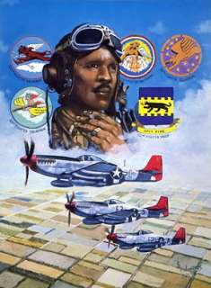 TUSKEGEE AIRMAN PILOT WING PIN US ARMY CORPS AIR FORCE P 51 MUSTANG 