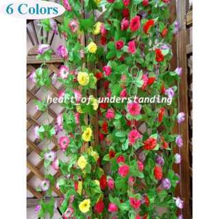 artificial silk flower vine garden wedding party wall lintels 