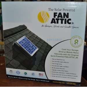  Solar Powered Attic Fan Jr. For Garages, Sheds and Smaller 