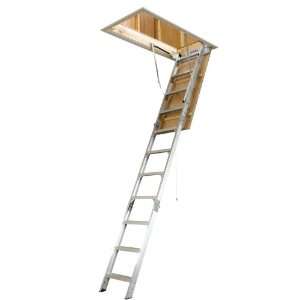   Aluminum Attic Ladder with 375 Pound Load Capacity