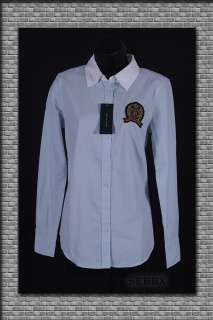 NWT Tommy Hilfiger Womans Long sleeved Button Down Shirt Sz S L White 