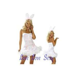 white rabbit costume sexy Role Play sexy bunny costume cosplay clothes 