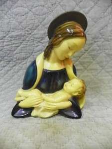   Art Co. Robia Ware 12 Virgin Mary Madonna Baby Jesus Chalkware Statue