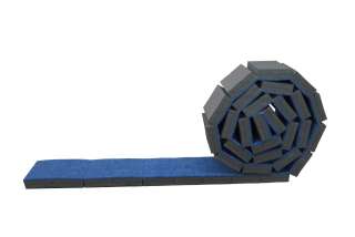   Cheerleading,Rollable Balance Beam 8  x 1x3/8 Carpet (Blue)  