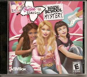 PC WIN CD game Activision Barbie Diaries software High School Mystery 