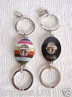 COACH KEY RING PURSE FOB VALET SILVER AUTHENTIC NEW  