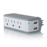 Belkin BZ103050 TVL 5 Outlet Mini Surge Protector, w/ USB Charger