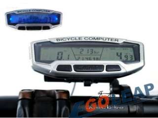 Bicycle Bike Cycling Computer Odometer Speedometer LCD Blue light Free 