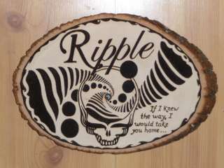   Dead Furthur Ripple Plaques Wood Burning Birthday Gifts Holiday  