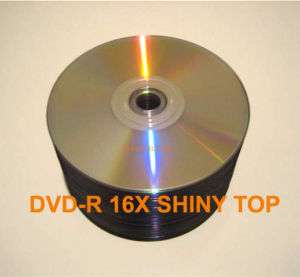 1000 PCS DVD R16X SILVER SHINY BLANK MEDIA DVD R NEW  