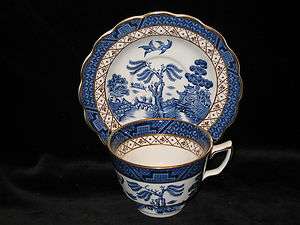 BOOTHS   REAL OLD WILLOW   BLUE #A802   CUP & SAUCER SET 2 1/2  48D 