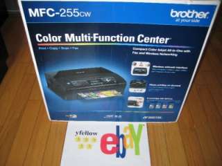 NEW Brother MFC 255CW Wireless Printer Copier Scan Fax 012502622765 