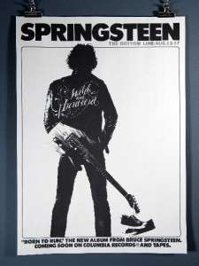 Bruce Springsteen, Born to Run, The Bottom Line, Poster Reproduction