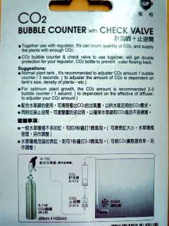   CO2 bubble counter n check valve compo DIY planted aquarium regulator