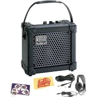 Roland Micro Cube Guitar Amp Bundle with 10 Foot Instrument Cable 