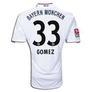  adidas Bayern Munich 10 12 GOMEZ Away Soccer Jersey 