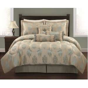  7Pcs Queen Ayres Comforter Bedding Set