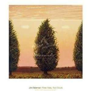  Beerman   Three Trees, Two Clouds Size 28x34 by John Beerman 