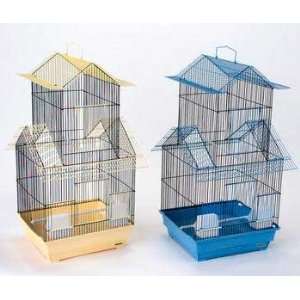  Cage   White W/green Or Purp 16x14x32 (2pk) (Catalog Category Bird 