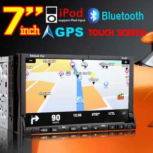 HD 2 Din 7 Car Stereo DVD CD Radio Player Ipod TV Bluetooth GPS 