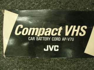 JVC VHS C Car Pattery Cord AP V7U NEW IN BOX  