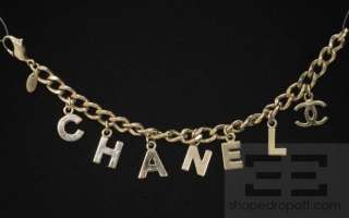 Chanel Gold Tone Chain Link Bracelet 05V  