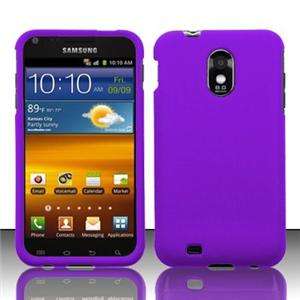 Samsung Galaxy S2 US Cellular Purple Hard Rubberized Case Cover  