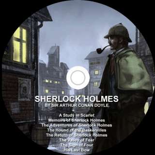 SHERLOCK HOLMES 8 full  audio books on DVD + BONUSES  