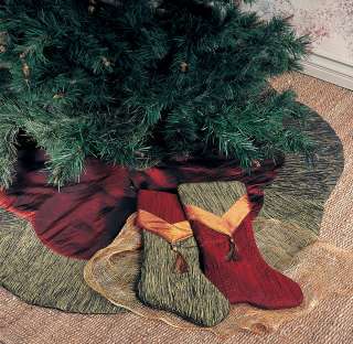 Two Tone Crushed Tissue Christmas Tree Skirt 48  