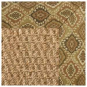   Seashore Sisal Rug with Earthen Tapestry Binding   4x6