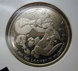 Mil Looney Um 2000 Warner Bros Collectible Coin Set MIB  