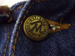 mens denim jean jacket Marlboro Country Store blue M vintage  