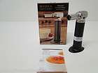 BonJour Creme Brulee Pro Culinary Torch with Fuel Gauge   Powered by 