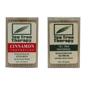  Tea Tree Therapy Cinnamon Toothpicks (12x100 CT) Health 