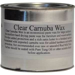    Real Milk Paint Carnuba Wax Paste   16 oz. Clear