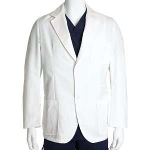  Barco Mens Lab Coat, White 34
